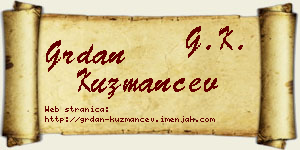 Grdan Kuzmančev vizit kartica